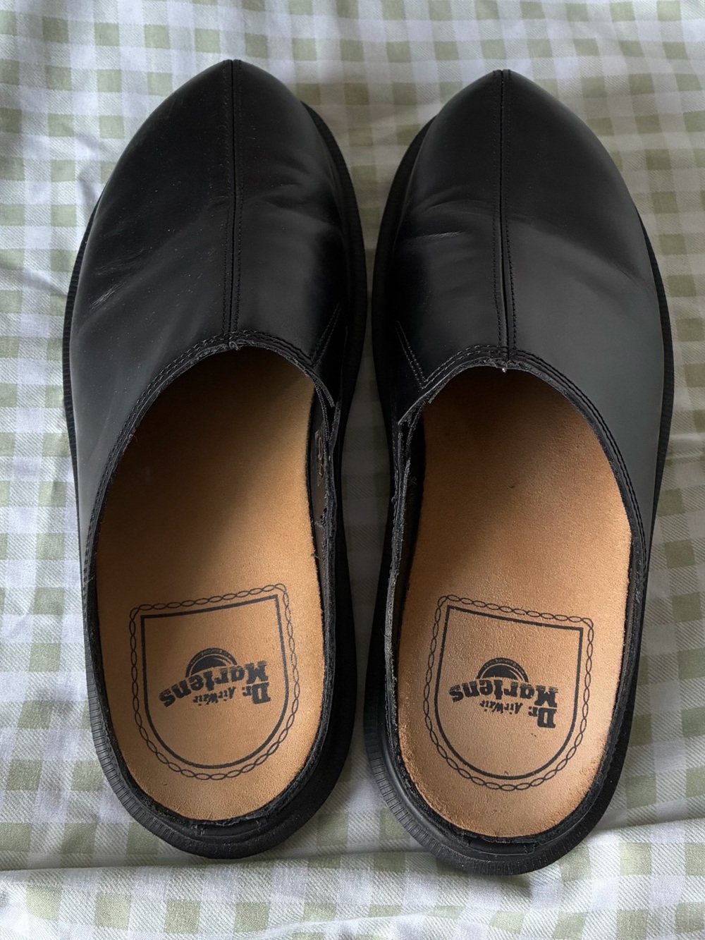 Dr. Martens Black Leather Mule Clogs